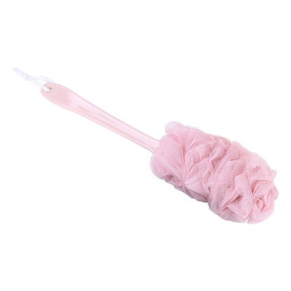 ELECTROPRIME Thick Non-slip Long Handle Bath Brush Bath Rub(Pink)