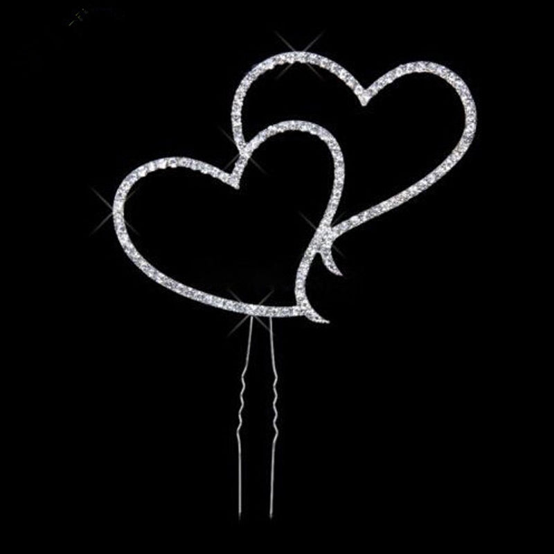 ELECTROPRIME Heart Crystal Cake Insert Cake Decoration Wedding Gift