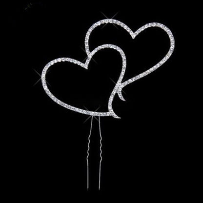 ELECTROPRIME Heart Crystal Cake Insert Cake Decoration Wedding Gift