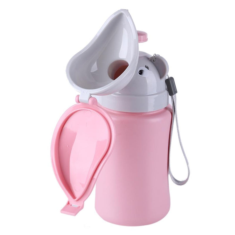 ELECTROPRIME Portable Kids Urinal Car Toilet Reusable Pee Bottle(Pink For Girl)