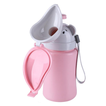 ELECTROPRIME Portable Kids Urinal Car Toilet Reusable Pee Bottle(Pink For Girl)