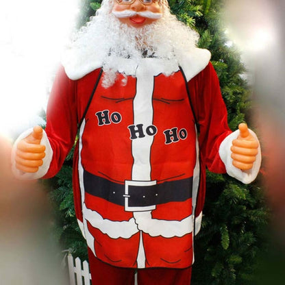ELECTROPRIME 2 PCS Creative Christmas Restaurant Hotel Waiter Apron Decoration(Male)