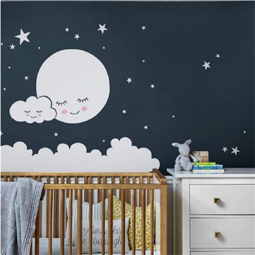 ELECTROPRIME Cloud Star Moon Children Room Decoration Wall Sticker, Size:62cm x 62cm