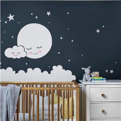 ELECTROPRIME Cloud Star Moon Children Room Decoration Wall Sticker, Size:62cm x 62cm