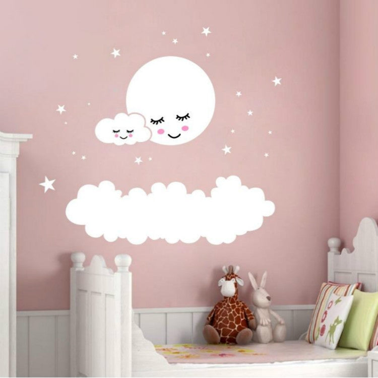 ELECTROPRIME Cloud Star Moon Children Room Decoration Wall Sticker, Size:157cm x 157cm