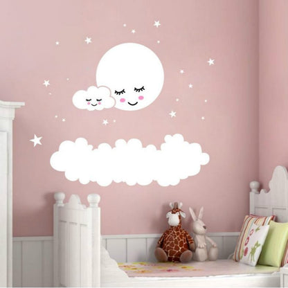 ELECTROPRIME Cloud Star Moon Children Room Decoration Wall Sticker, Size:157cm x 157cm