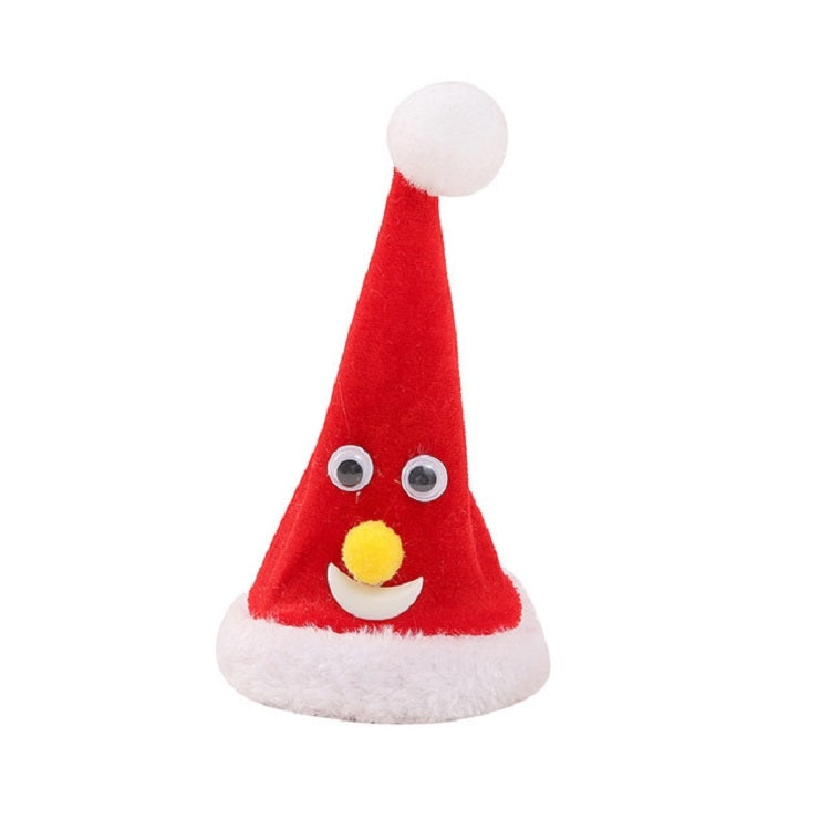 ELECTROPRIME 6 inch Electric Cap Christmas Swing Tree Hat Christmas Ornaments Props(Shake Cap with Music)