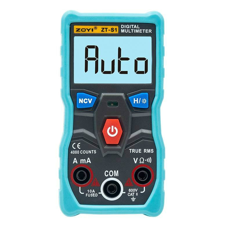 ELECTROPRIME ZOYI Portable Electric Measurement Automatic Intelligent Gear Recognition Mini Multimeter( ZT-S1Blue)