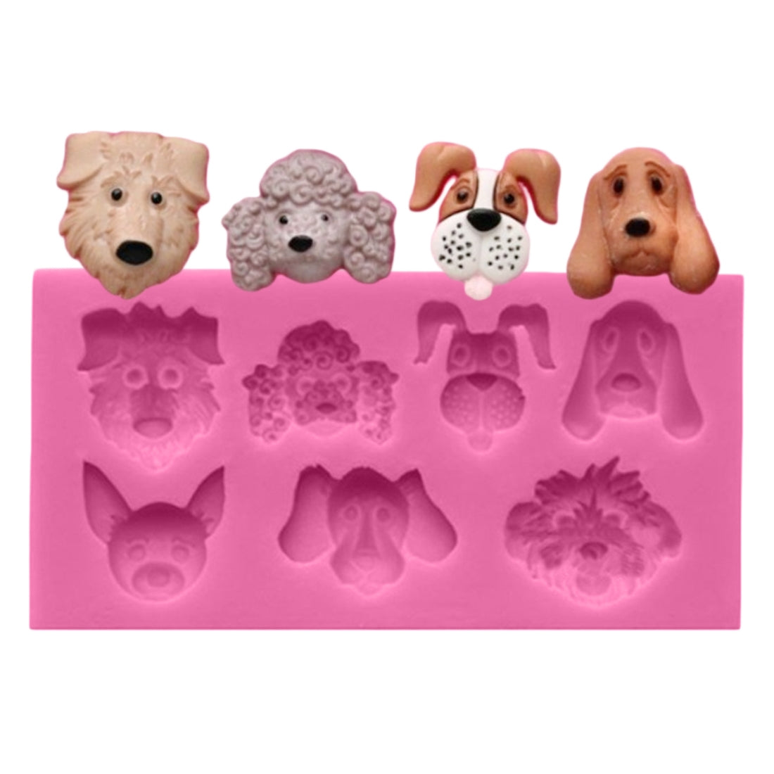 ELECTROPRIME Dogs Shape Cartoon Silicone Fondant Cake Decorating Mold