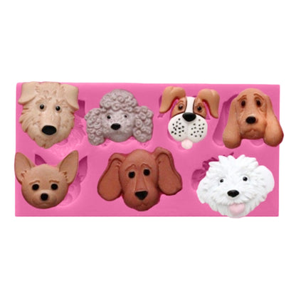 ELECTROPRIME Dogs Shape Cartoon Silicone Fondant Cake Decorating Mold