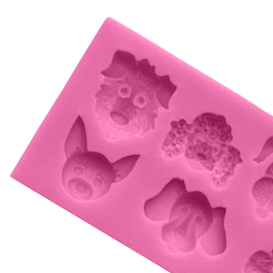ELECTROPRIME Dogs Shape Cartoon Silicone Fondant Cake Decorating Mold