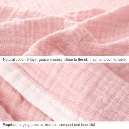 ELECTROPRIME Spring and Summer Thick Washed Gauze Six Layer Nap Air Conditioning Blanket, Size:150X200cm, Color:Yellow