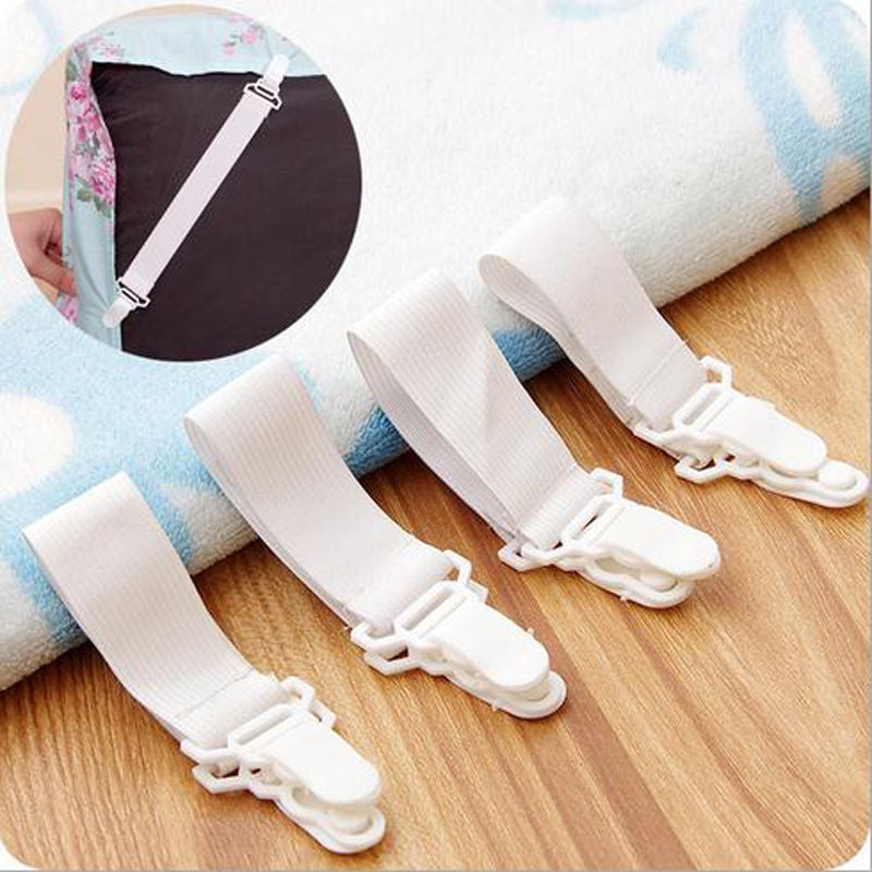 ELECTROPRIME 4 PCS  Non Slip Elastic Band Sheet Clips