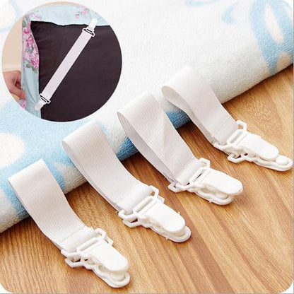 ELECTROPRIME 4 PCS  Non Slip Elastic Band Sheet Clips