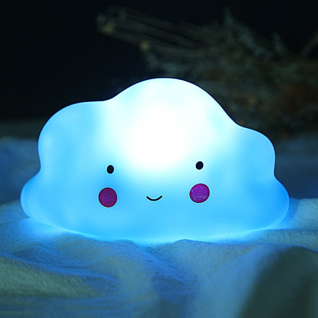 ELECTROPRIME Cartoon Flaky Clouds Colorful Small Night-light  Bedside Lamp(Blue)