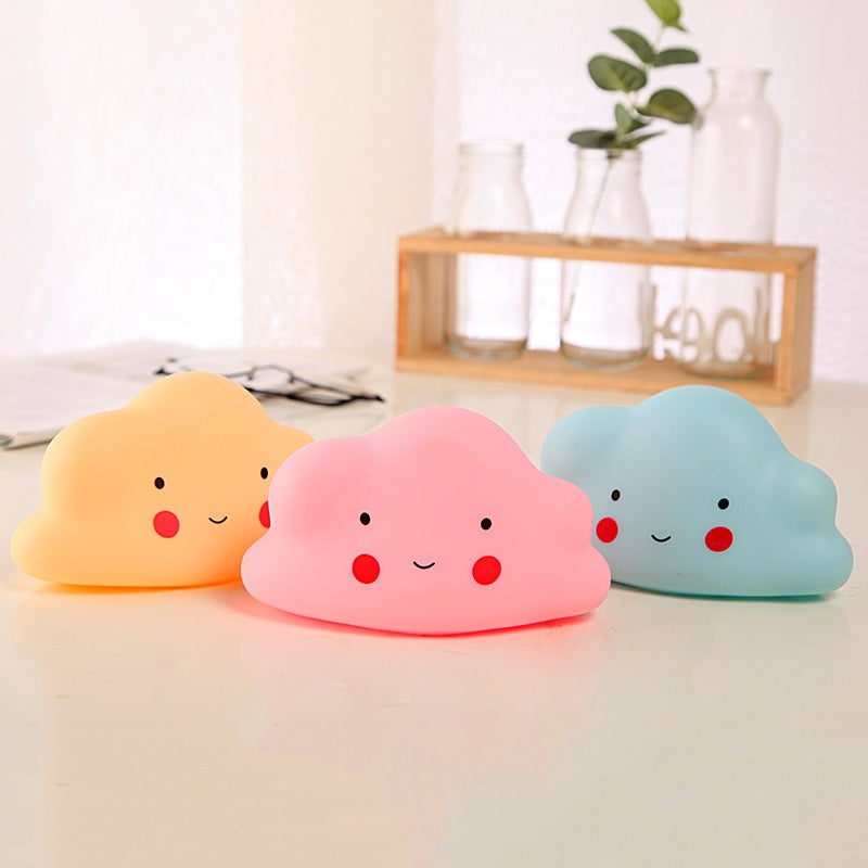 ELECTROPRIME Cartoon Flaky Clouds Colorful Small Night-light  Bedside Lamp(Blue)