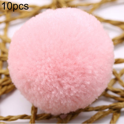 ELECTROPRIME 10 PCS Candy Color Toy Ball Decoration Fur Ball(Pink)