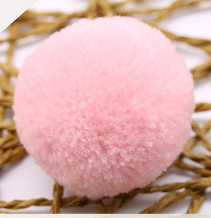 ELECTROPRIME 10 PCS Candy Color Toy Ball Decoration Fur Ball(Pink)