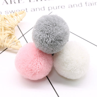ELECTROPRIME 10 PCS Candy Color Toy Ball Decoration Fur Ball(Grey)