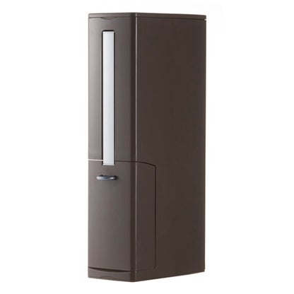 ELECTROPRIME Bathroom Trash Can Toilet Brush Set Toilet Garbage Container(Coffee)