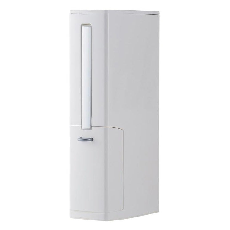 ELECTROPRIME Bathroom Trash Can Toilet Brush Set Toilet Garbage Container(White)