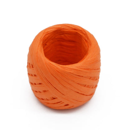 ELECTROPRIME 20M Paper Rope Raffia Ribbon Natural Lace Rope Gift Box Wrapping DIY Decoration(Champagne powder)