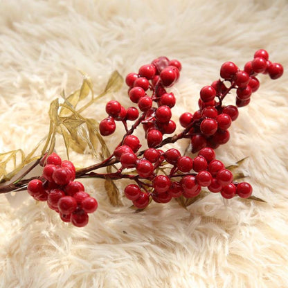 ELECTROPRIME 2 PCS Foam Cranberry Artificial Fruit Bouquet Wedding Decoration