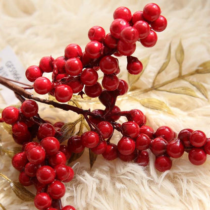 ELECTROPRIME 2 PCS Foam Cranberry Artificial Fruit Bouquet Wedding Decoration