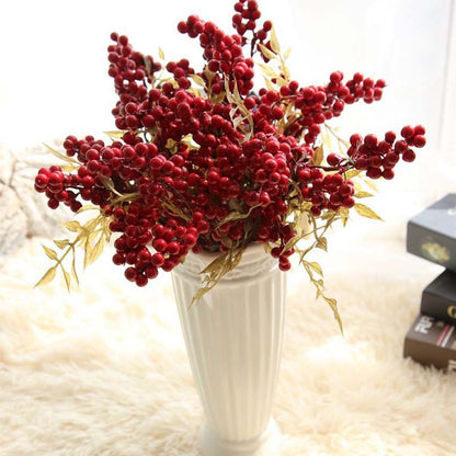 ELECTROPRIME 2 PCS Foam Cranberry Artificial Fruit Bouquet Wedding Decoration