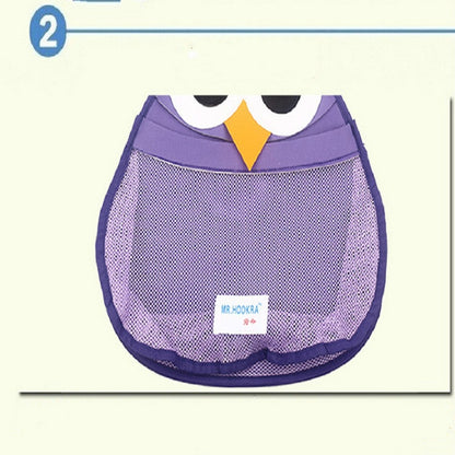 ELECTROPRIME Baby Bath Storage Bag Cartoon Storage  Bag Waterproof Bathroom Mesh Bag(Orange)