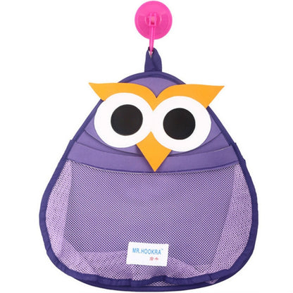 ELECTROPRIME Baby Bath Storage Bag Cartoon Storage  Bag Waterproof Bathroom Mesh Bag(Purple)