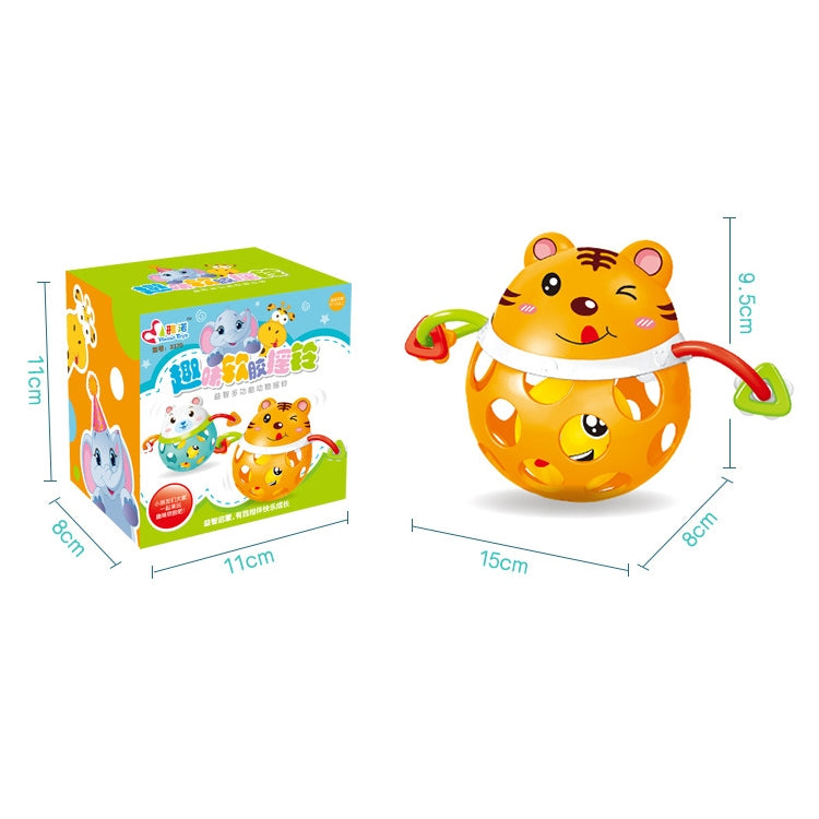 ELECTROPRIME Baby Animal Soft Plastic Can Bite Hand Toy Baby Educational Toys(Tiger)