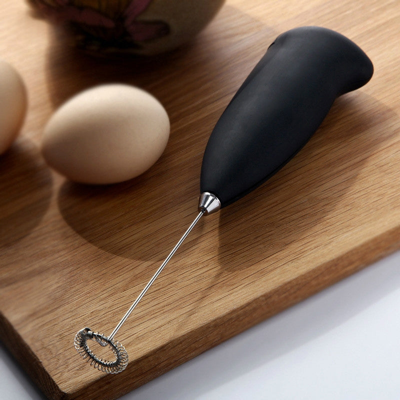 ELECTROPRIME Mini Electric Milk Frother Stainless Steel Handheld Egg Beater Household Small Coffee Foam Frother Milk Foam Maker Mixer Tools