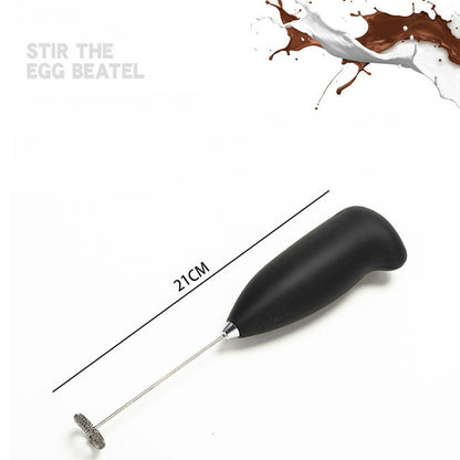 ELECTROPRIME Mini Electric Milk Frother Stainless Steel Handheld Egg Beater Household Small Coffee Foam Frother Milk Foam Maker Mixer Tools