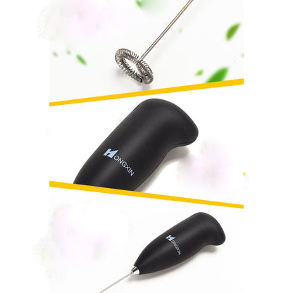 ELECTROPRIME Mini Electric Milk Frother Stainless Steel Handheld Egg Beater Household Small Coffee Foam Frother Milk Foam Maker Mixer Tools