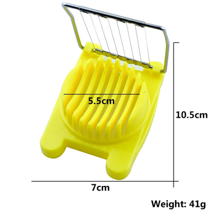ELECTROPRIME 2 PCS Multifunctional Stainless Steel Egg Preserved Egg Slicer Fancy Splitter Kitchen Supplies Egg Cutting Tools(Red)