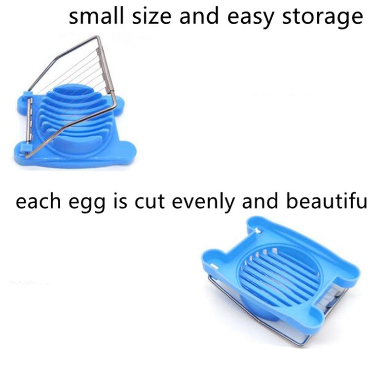 ELECTROPRIME 2 PCS Multifunctional Stainless Steel Egg Preserved Egg Slicer Fancy Splitter Kitchen Supplies Egg Cutting Tools(Red)