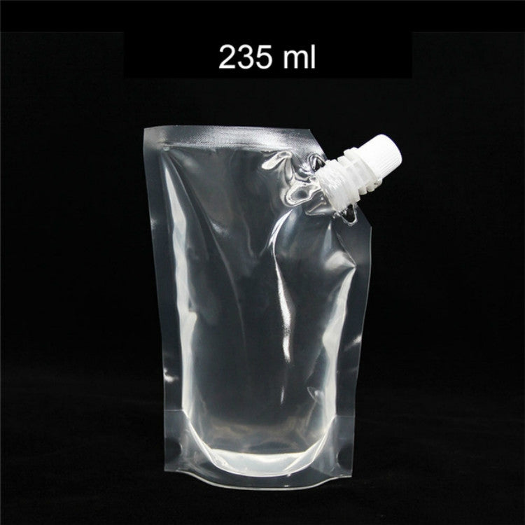 ELECTROPRIME 4 PCS Transparent Self-Supporting Mouth Bag Milk Juice Drink Outlet Wine Bag, Size:S