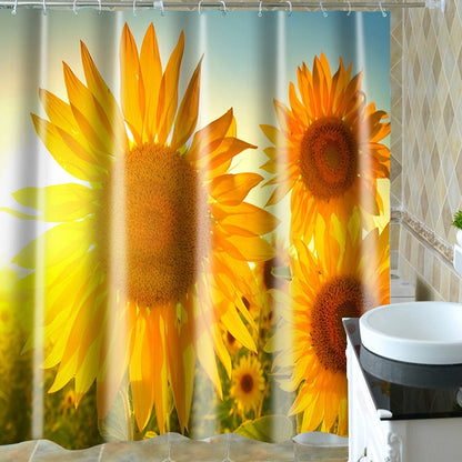 ELECTROPRIME 3D Digital Printing Thick Waterproof Polyester Shower Curtain, Size:180x200cm