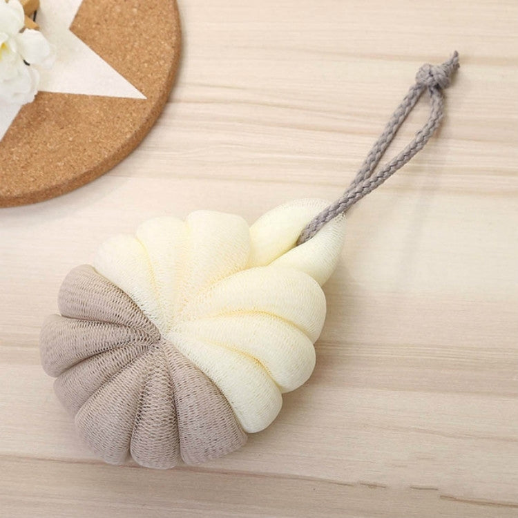 ELECTROPRIME Portable Hanging Bath Flower Ball Soft Foaming Shower Massage Ball Body Exfoliating Bath Brush(Coffee)