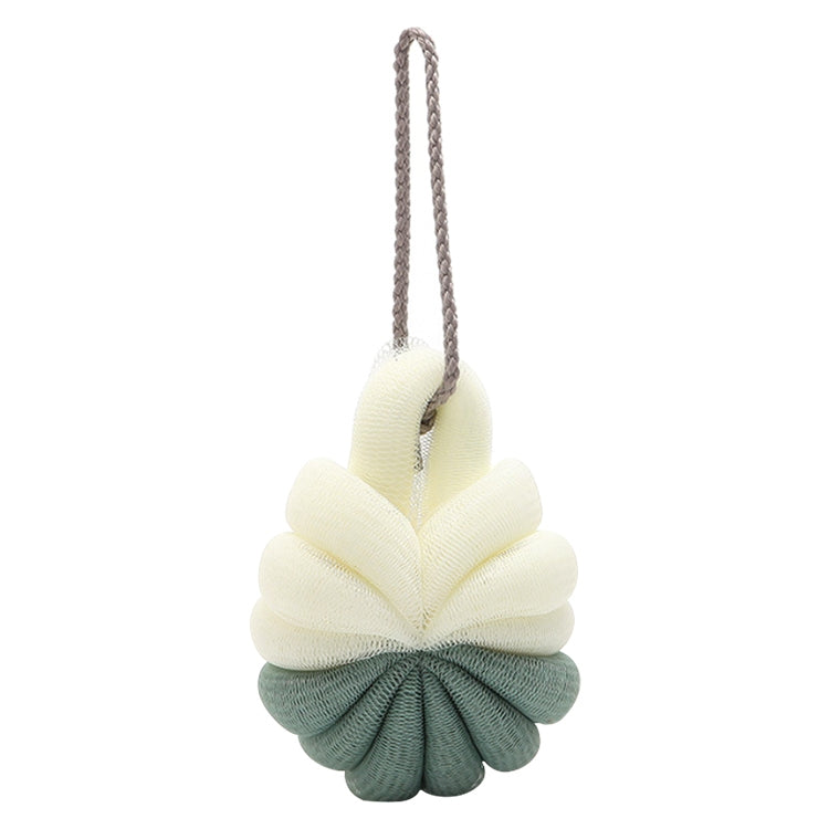 ELECTROPRIME Portable Hanging Bath Flower Ball Soft Foaming Shower Massage Ball Body Exfoliating Bath Brush(Green)