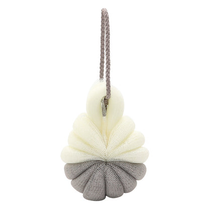 ELECTROPRIME Portable Hanging Bath Flower Ball Soft Foaming Shower Massage Ball Body Exfoliating Bath Brush(Gray)