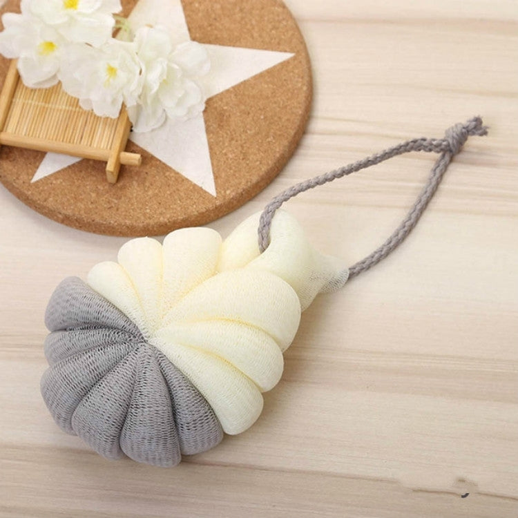 ELECTROPRIME Portable Hanging Bath Flower Ball Soft Foaming Shower Massage Ball Body Exfoliating Bath Brush(Gray)