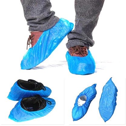 ELECTROPRIME 100 PCS 3g/pcs Rainy Day Disposable Plastic CPE Thick Outdoor Shoe Cover