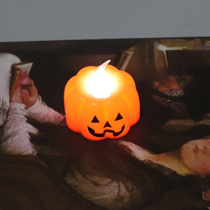 ELECTROPRIME Halloween Home Pumpkin Candle Decoration Lights(Smiley Face)