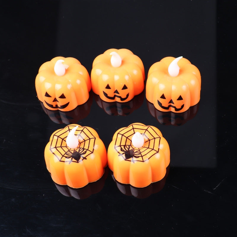 ELECTROPRIME Halloween Home Pumpkin Candle Decoration Lights(Smiley Face)