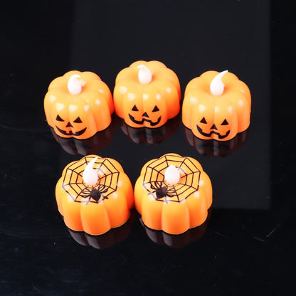 ELECTROPRIME Halloween Home Pumpkin Candle Decoration Lights(Smiley Face)