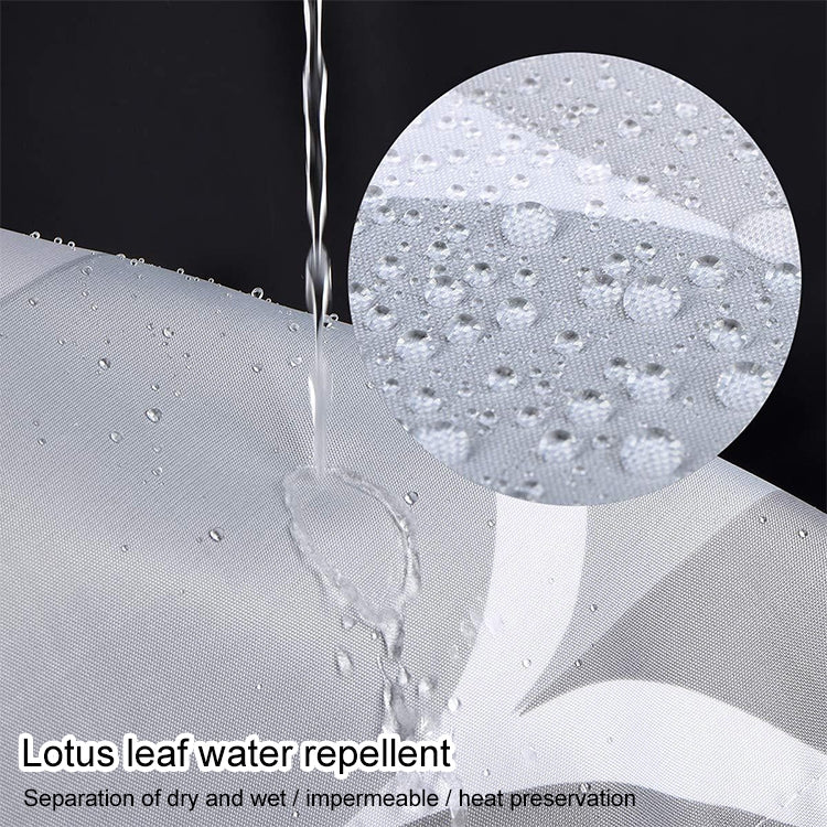 ELECTROPRIME Shower Curtain Waterproof Bathroom Geometric Light Grey Bath Curtains, Size:80x180cm