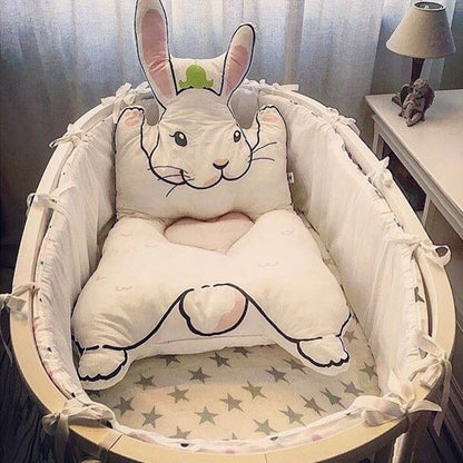 ELECTROPRIME Children Blanket Thickening Crawling Game Carpet Mat, Style:Rabbit