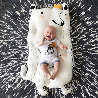 ELECTROPRIME Children Blanket Thickening Crawling Game Carpet Mat, Style:Little Bear